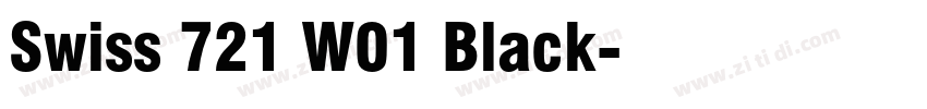 Swiss 721 W01 Black字体转换
